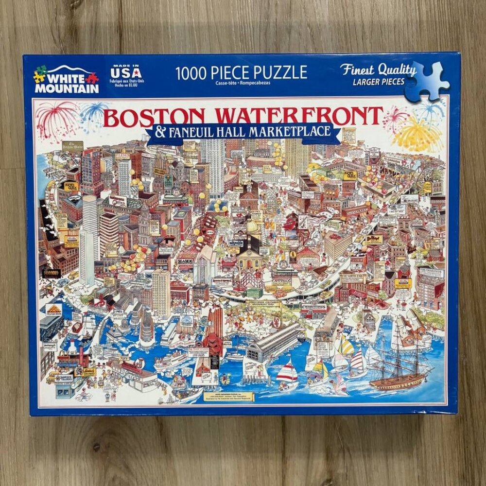 White Mountain "Boston Waterfront & Faneuil Hall Marketplace" 1000 pc Puzzle